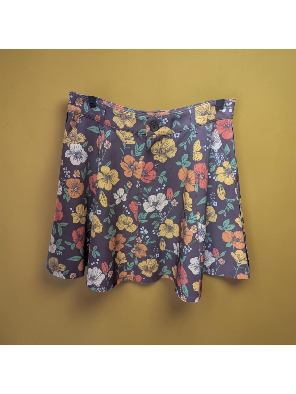 NWT FREE PEOPLE CHOCOLATE COMBO POP FLORA FLORAL SKIRT | SIZE 6